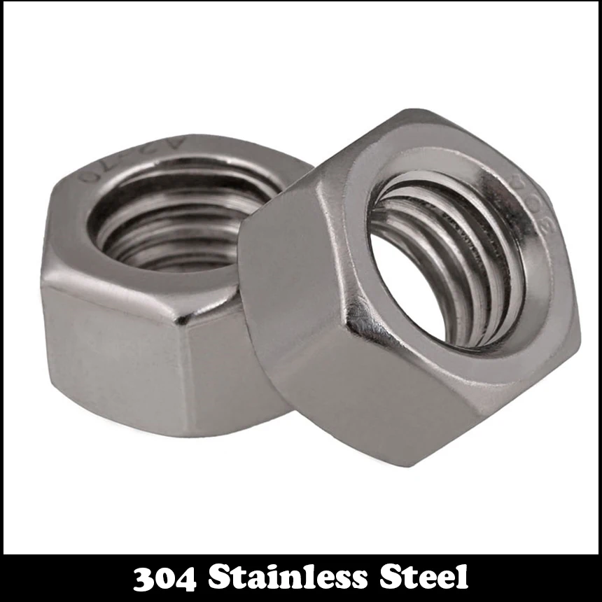

25pcs 8# 8#-32 201 304 Stainless Steel 201ss 304ss Nuts US Standard American Form Coarse Thread UNC Hex Hexagon Nut