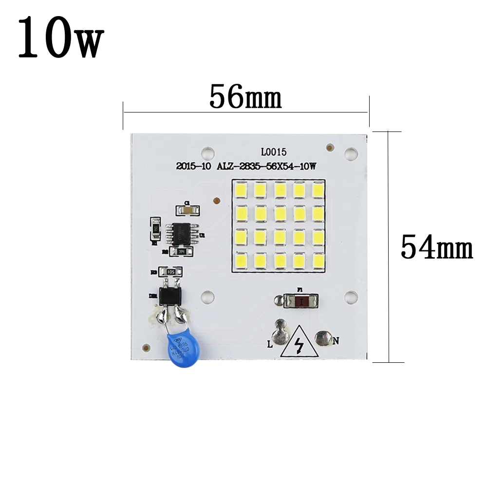 Smart IC SMD светодиодный диодный источник лампы 10 Вт 20 Вт 30 Вт 50 Вт 220V2835SMD для наружного прожектора холодный белый/теплый белый не нужен источник питания