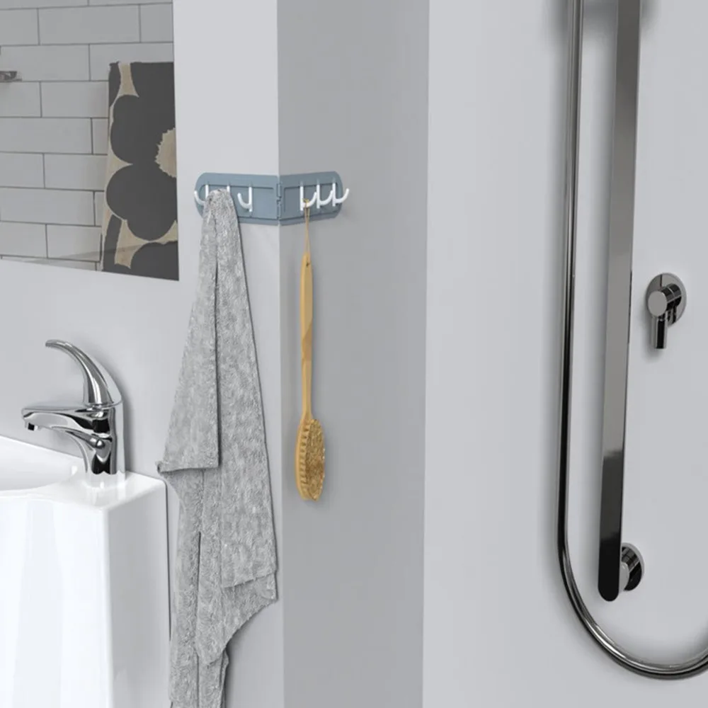 Многофункциональный 6-Link крючки креативный угловой складной крюк кухонный