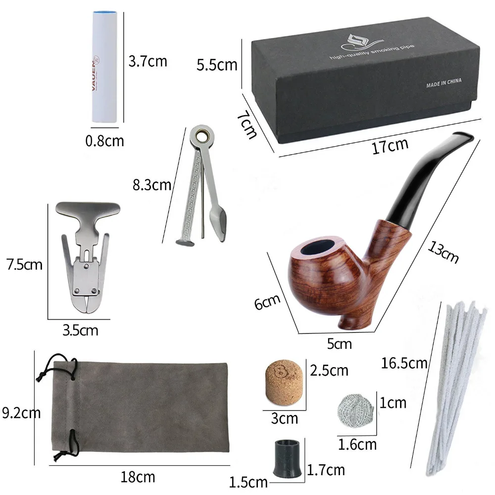 Joyoldelf палисандр табака курительная трубка набор трубы ершиков развертки и