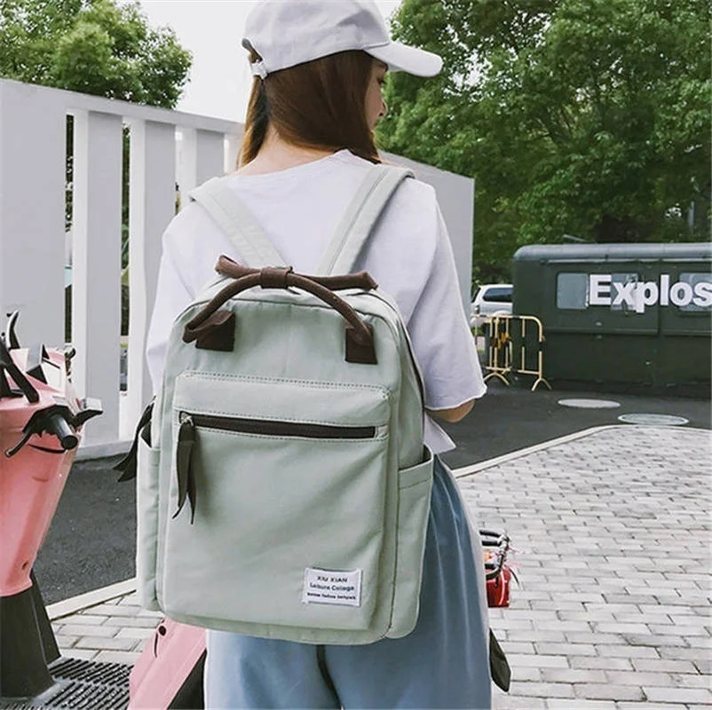 Рюкзак женский модный водонепроницаемый ткань Mochila путешествия рюкзак школьный студенческий мешок ноутбук Книга сумка для хранения
