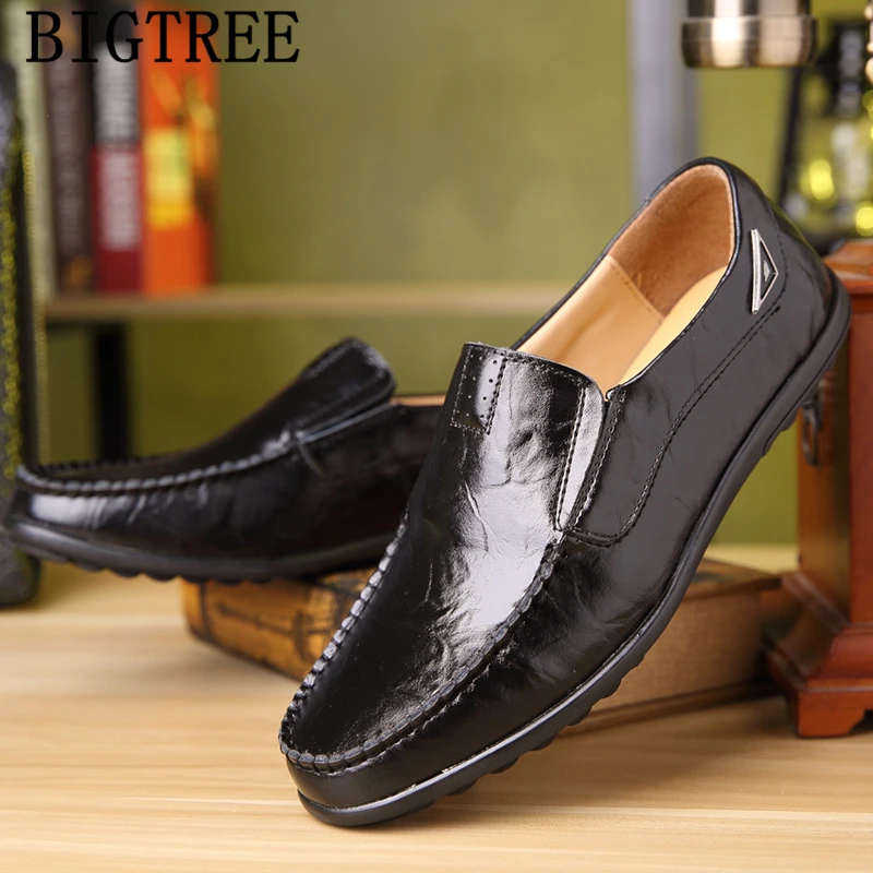 Mens Loafers Leather Designer Shoes Men High Quality Casual Driving Fashion Italian Euro Sapato Masculino Social Couro | Обувь
