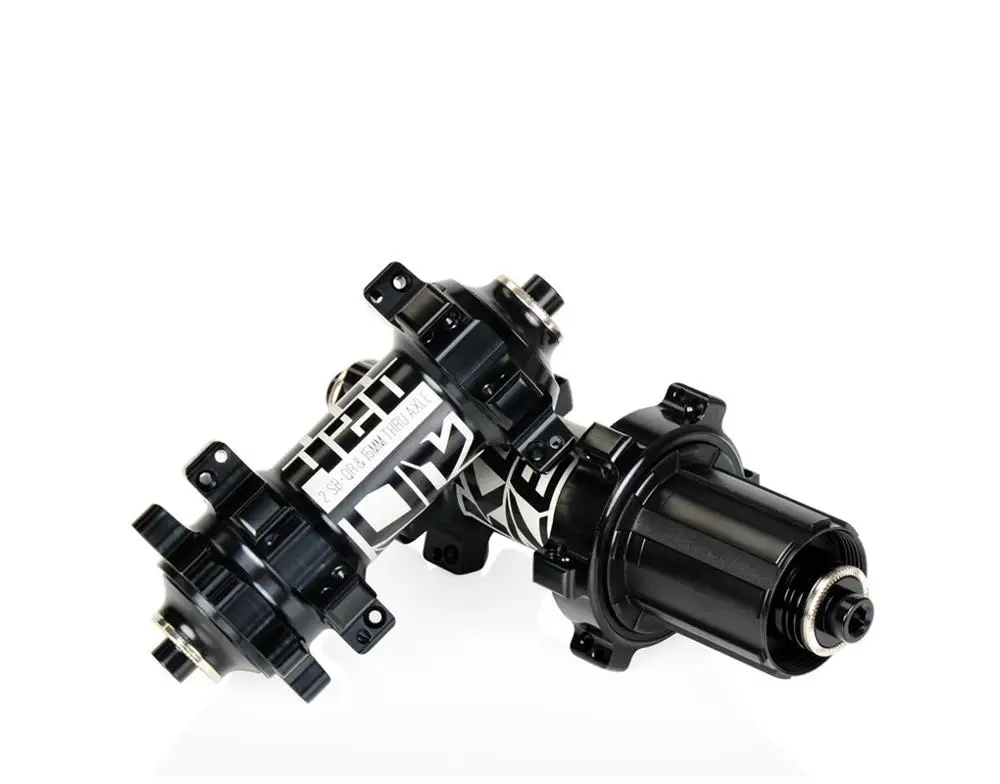 KOOZER XR420 передняя, Задняя Ступица, 24 Отверстия, велосипедные ступицы, быстросъемные 4 подшипники, 6 пауков, 72 клика, прямая тяга, MTB, горный велосипед, ступица - Цвет: black 9x100 10x135mm