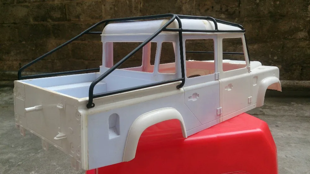Металлическая рулонная клетка Чемодан лоток для 1/10 весы RC8WD RC Land Rover Defender D110 D130 JK 5 двери подобрать жесткий корпус
