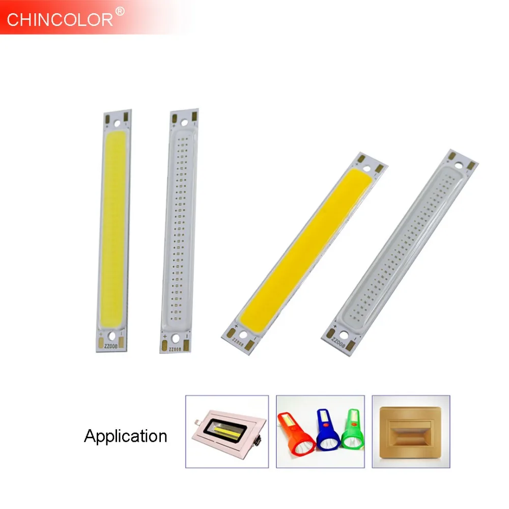 

1 шт., DC3V, 3 Вт, COB, LED, DIY свет, фонарик, источник, чип, лампа, лампочка, бар, 60*8 мм, для кровати, велосипеда, Ярда, теплый белый, JQ