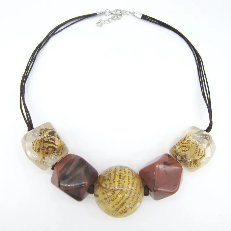 Модное женское короткое ожерелье большие неровные из смолы|designer necklace|fashion necklacenecklace designer |