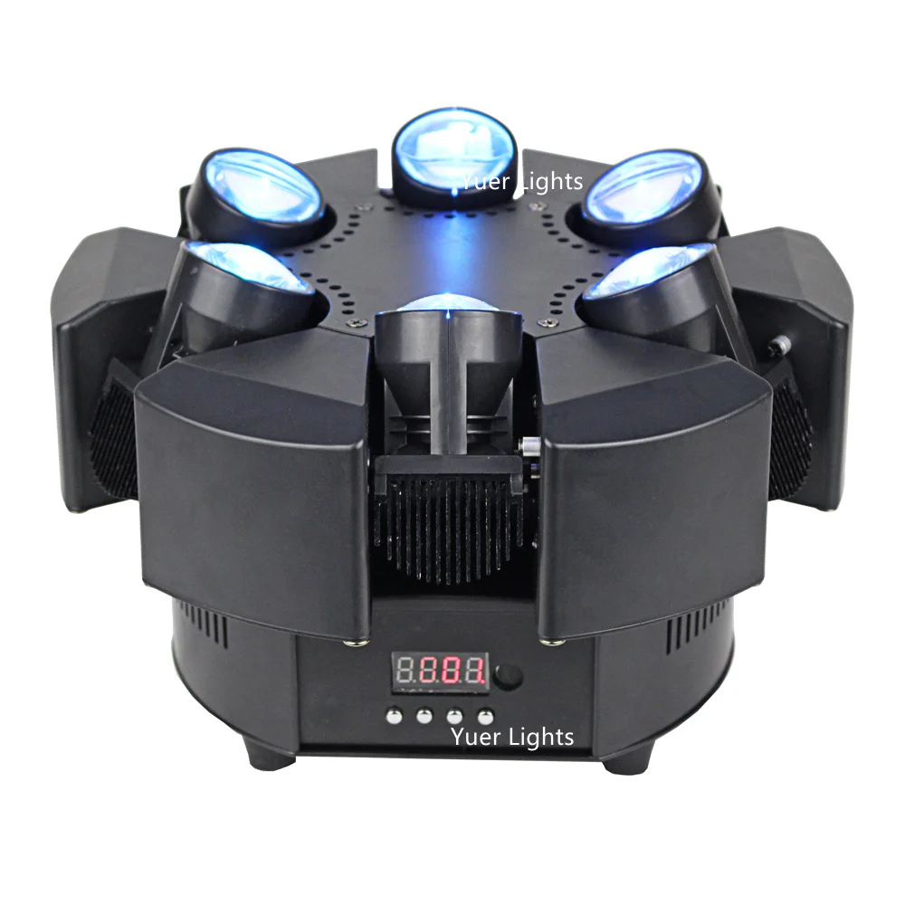 6 Heads Beam Moving Head Lights High Quality 6X10W RGBW 4IN1 LED Stage Effect DMX DJ Xmas | Лампы и освещение
