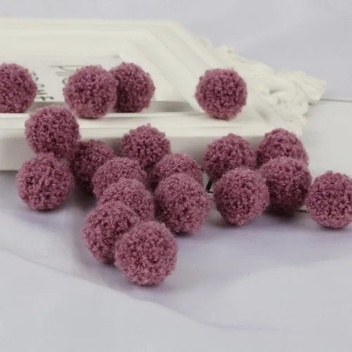 purple 50 шт. 20 шт. 10 шт. помпон оптом 15 мм 20 мм мягкий плюшевый шар DIY Поделки шары помпоны пушистый домашний декор швейные принадлежности - Цвет: purple