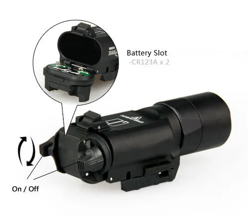 

Tactical SF LED Rifle Flashlight X300 Lanterna White Light Torch For Rifle Scope for hunting