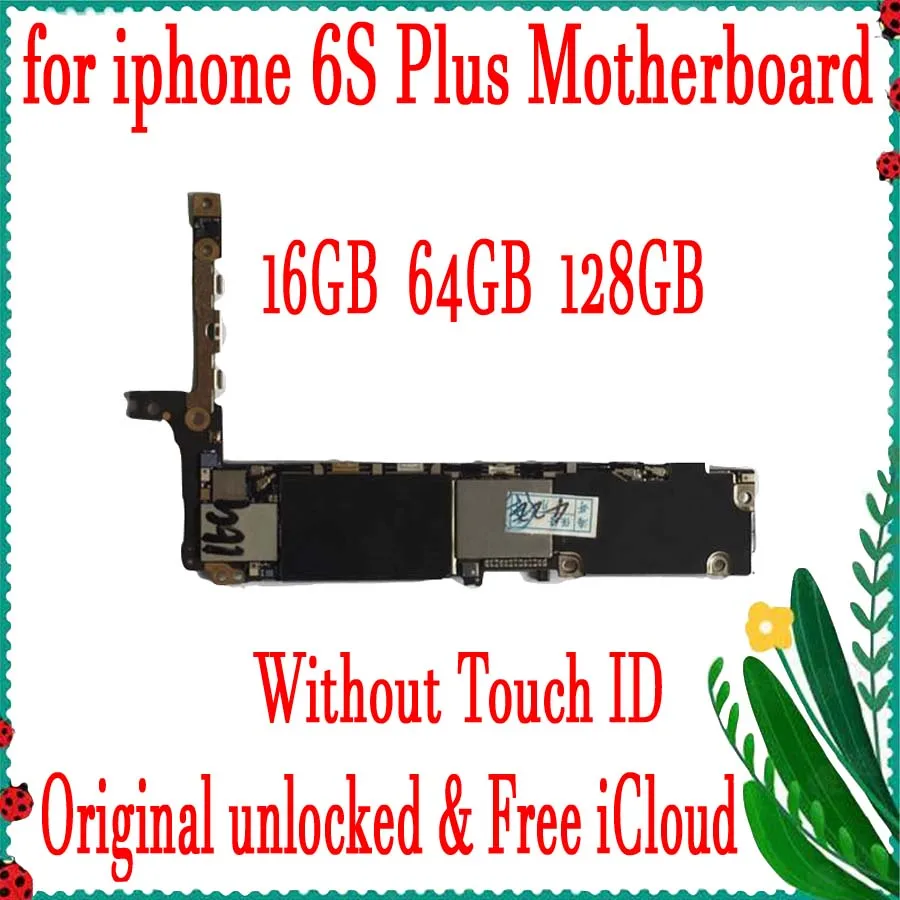 Оригинальная разблокированная материнская плата для iPhone 6S Plus с/без Touch ID 16 Гб/64
