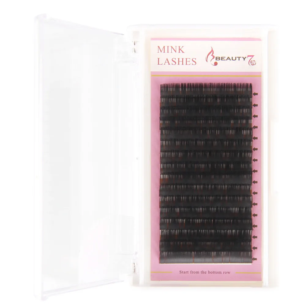 BEAUTY7 1 шт D Curl 0 2 мм * 12 Макияж Наращивание ресниц искусственной норка для False