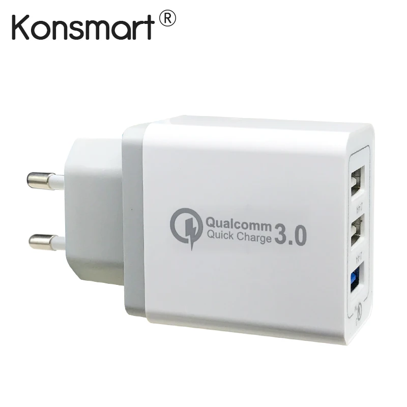 Зарядное устройство Konsmart 30 Вт быстрая зарядка 3 0 USB для Samsung Galaxy S9 + S8 Plus Note 8 Xiaomi Redmi