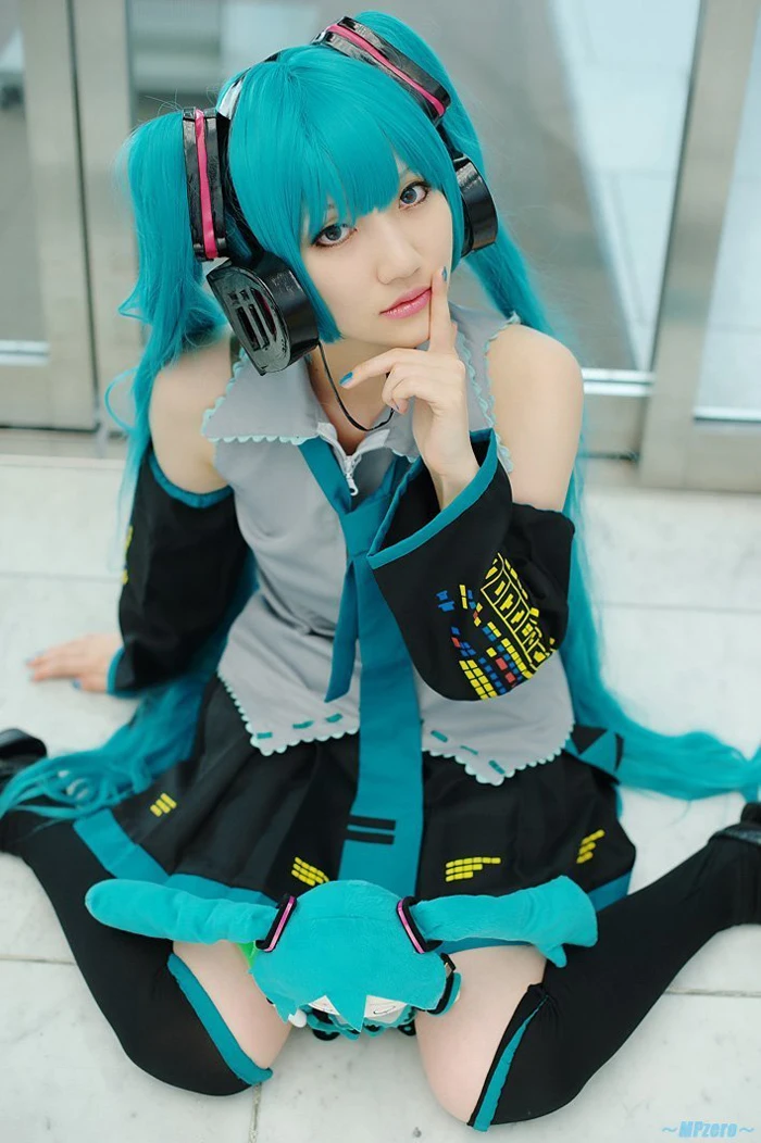 Полный набор Косплей VOCALOID Hatsune Miku костюмы для косплея Аниме косплей Харадзюку