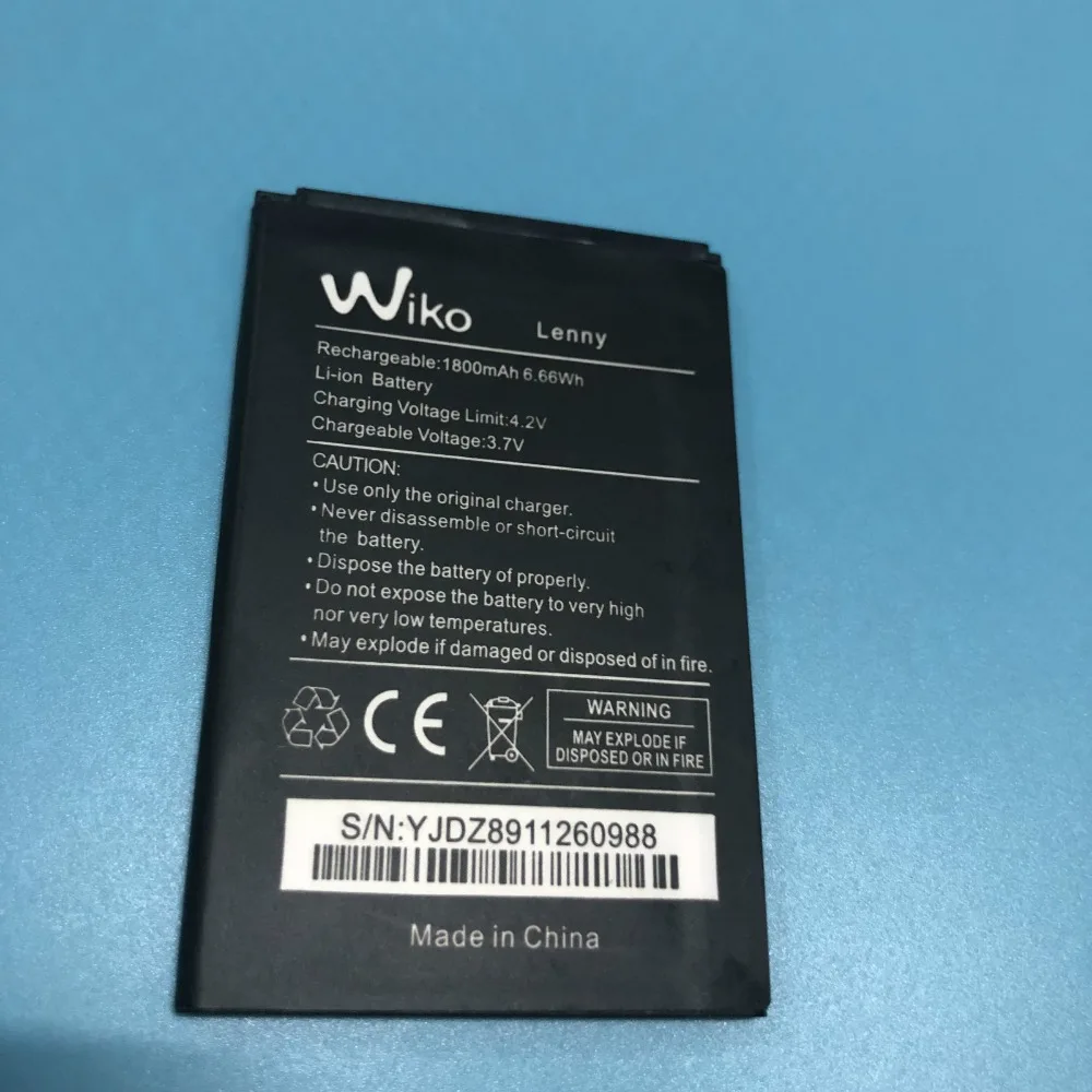 2018 Новый аккумулятор для Wiko Lenny 3 7 V 2000 mAh Высококачественный Сменный мобильного