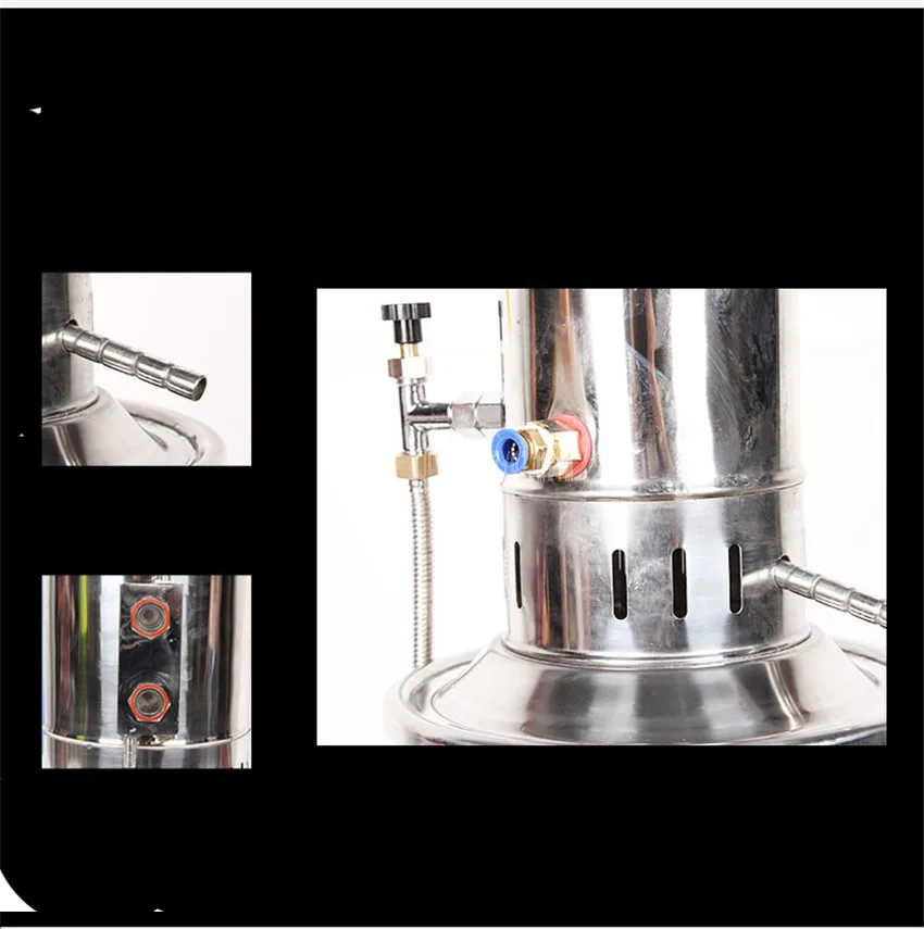 

5L/h Electric Heating Stainless Steel Water Distiller Machine For Lab Pharmaceutical Machinery Scientific Hospital 5KW YA.ZD-5