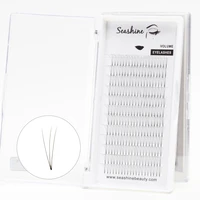 seashinebeauty korean silk 3d premade fans short stem volume lashes makeup eyelash extensions lash extension supplies