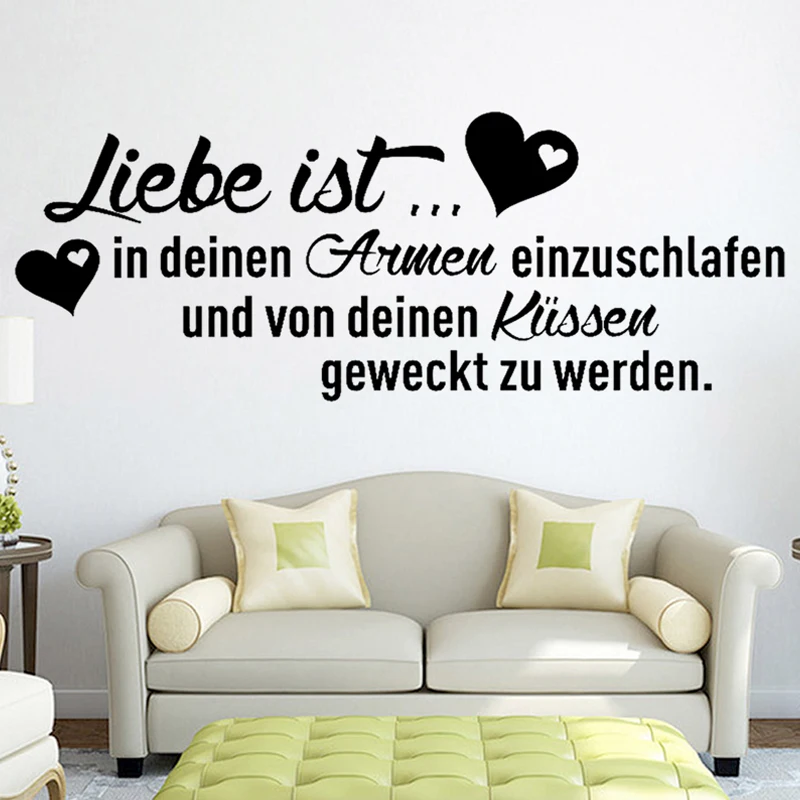 Наклейки Liebe Ist In Deinen Armen Einzuschlafen виниловая наклейка на стену декор для стены Декор