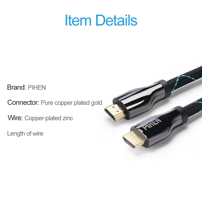 HDMI Convention HDMI кабель к HDMI 2,0 кабель 4k 3D 60FPS кабель для HD lcd tv ноутбука PS3 проектор Ordinat для Apple tv xbox 360