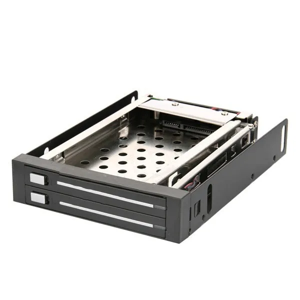 Без инструментов 3.5 &quot SATA Trayless горячей замены мобильного стойка для двойной 2.5 SSD /