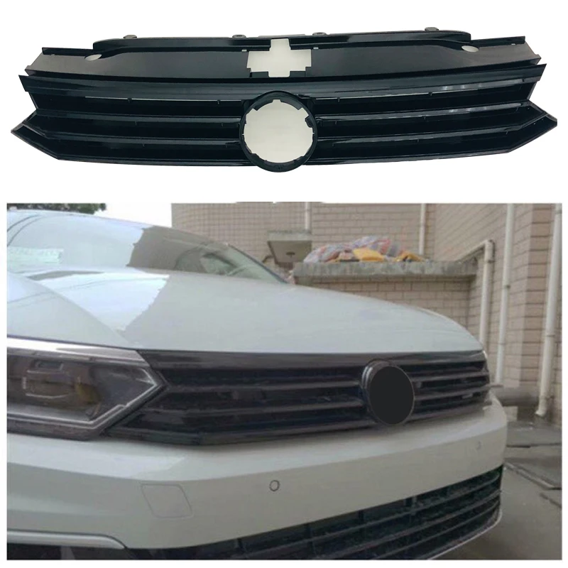 Для Volkswagen Passat B8 седан/Alltrack/вариант передний гриль бампер Гриль ABS черный