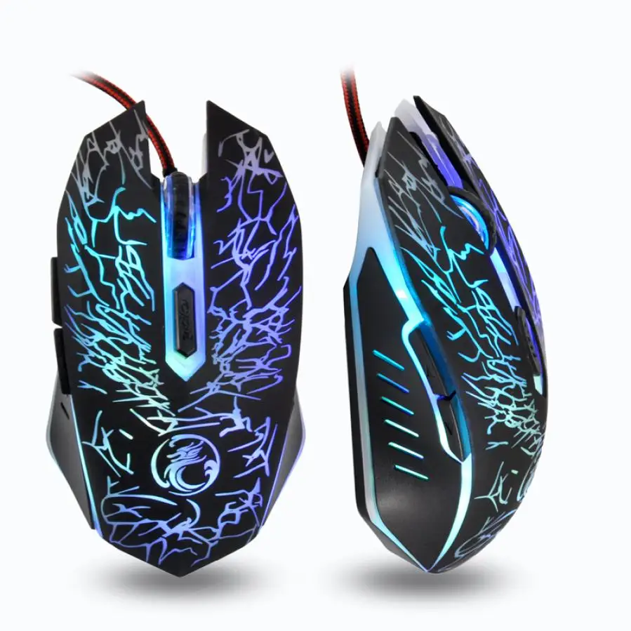 Новая мышь Регулируемая 6 кнопок оптическая USB Проводная игровая мышь для ПК ноутбука J08T Прямая поставка