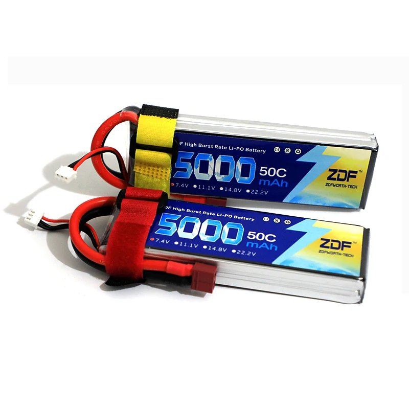 Аккумулятор Lipo ZDF RC 7 4 в 5000 мАч 50C 100C 2S аккумулятор для РУ AKKU автомобиля лодки