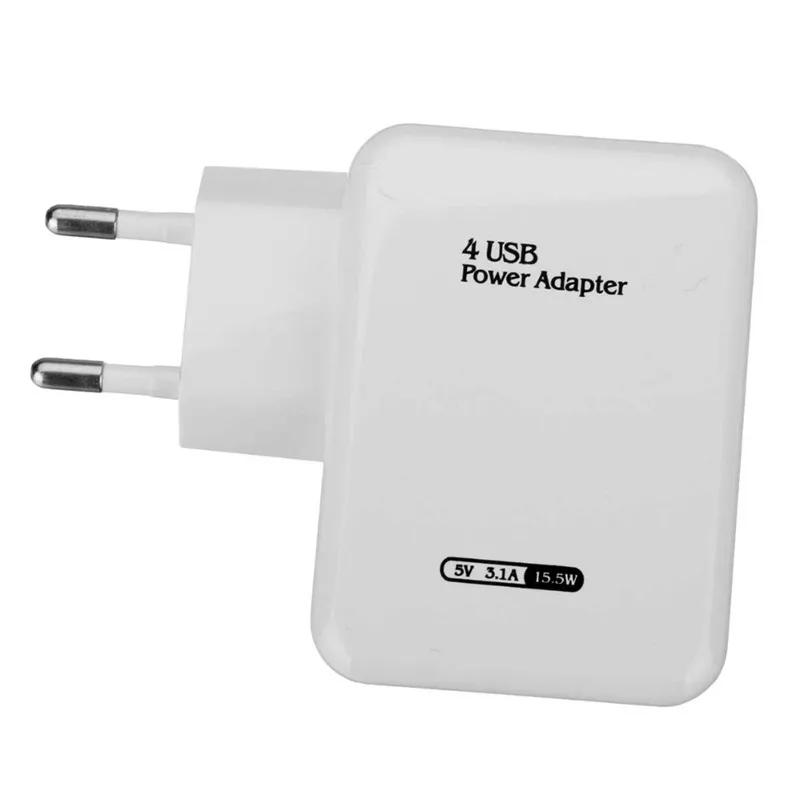ЕС США 4 порта USB концентратор зарядное устройство адаптер Смарт путешествия