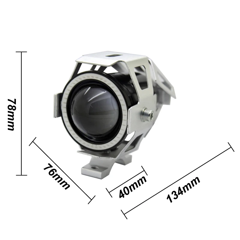 SUNKIA 2 шт./лот с переключателем Devil Eye 12 80V U7 Светодиодные Автомобильные DRL мотоциклы
