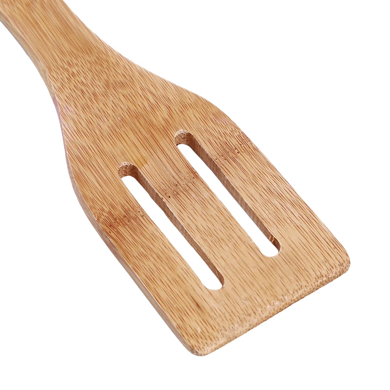 5 шт./компл. кухонная утварь деревянная шлицевая лопатка для супа ложка-Лопатка