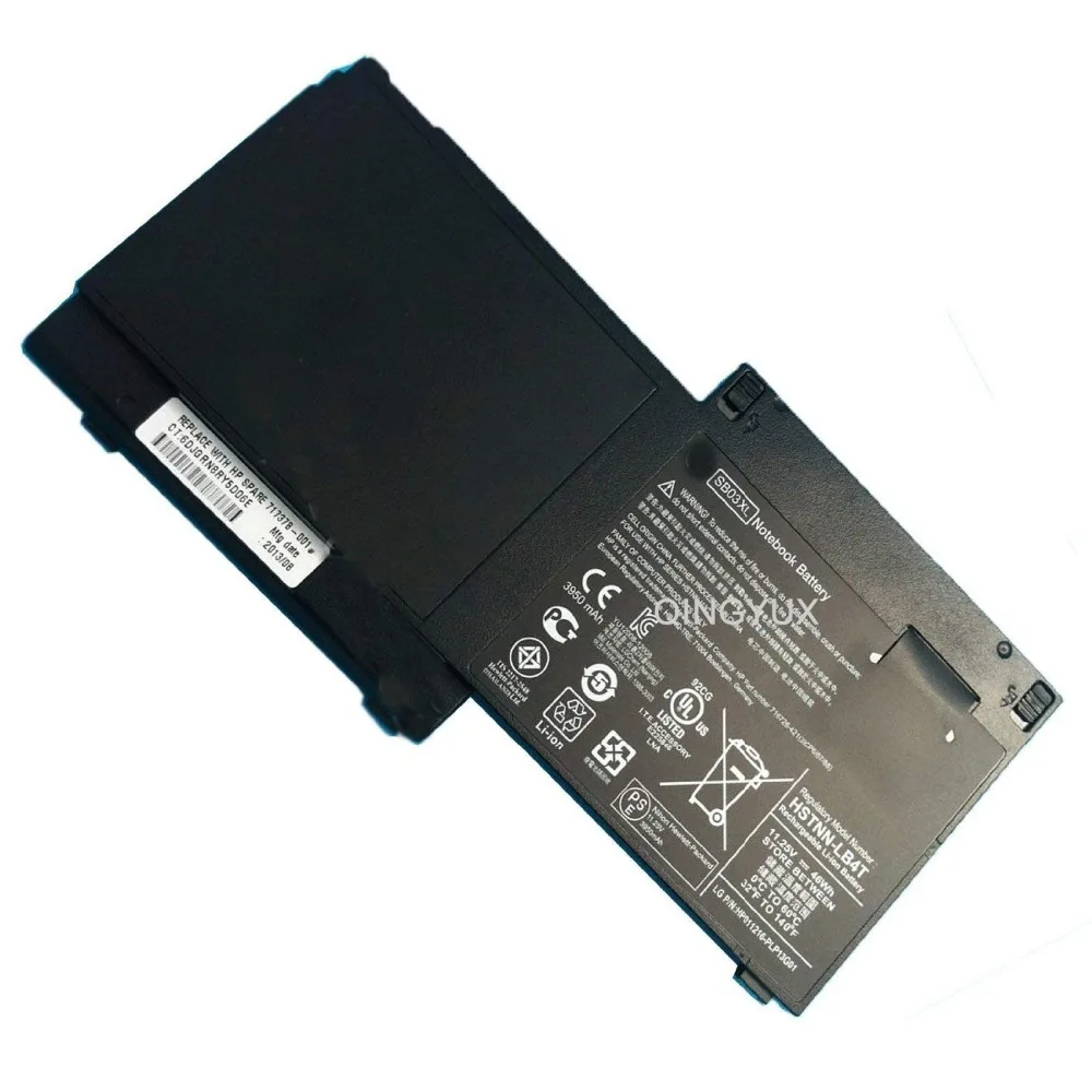 Аккумулятор для ноутбука QINGYUX 11 25 V 46Wh SB03XL совместим с HP EliteBook 820 825 725 G1