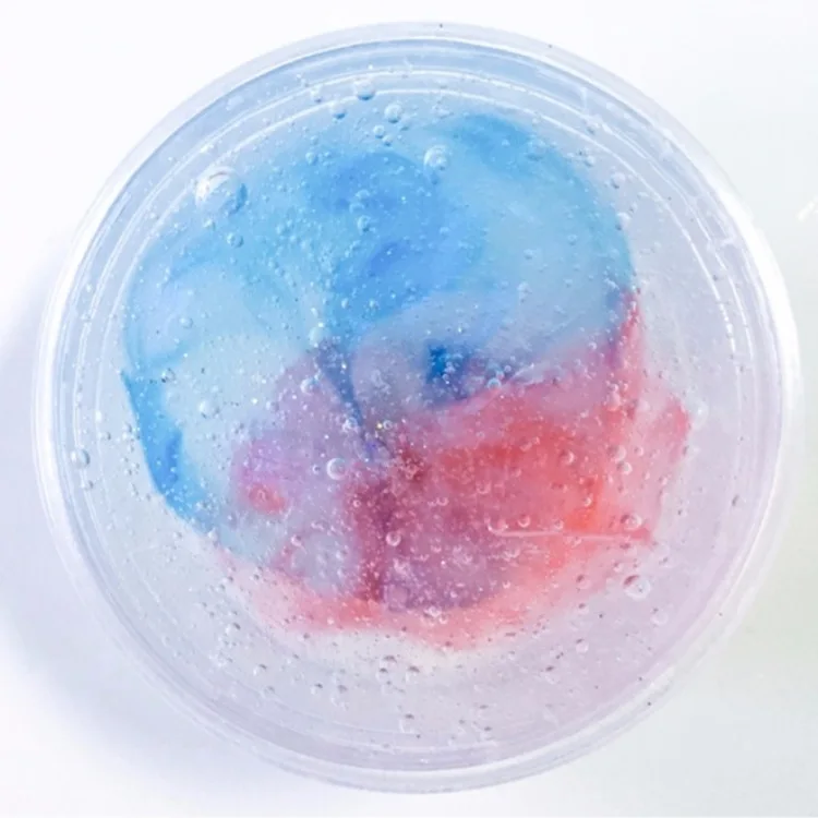 Mermaid colored crystal clay slim color gradient DIY plasticine decompression | Игрушки и хобби