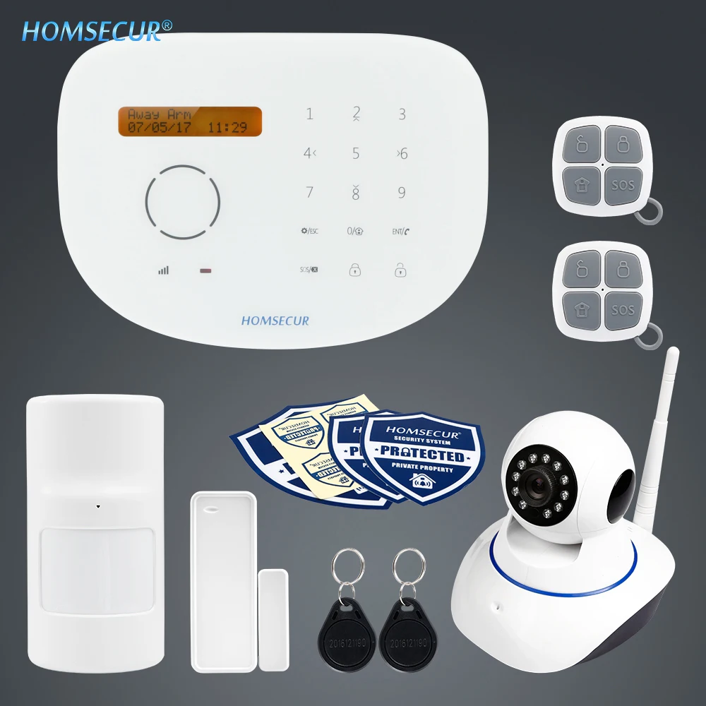 Homsecur беспроводный и проводной GSM RFID SMS с автоматическим циферблатом домашняя