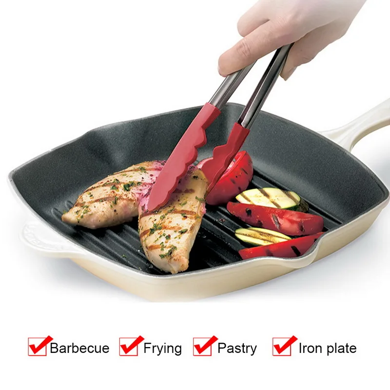 Щипцы для хлеба из нержавеющей стали Нескользящие щипцы выпечки кондитерских