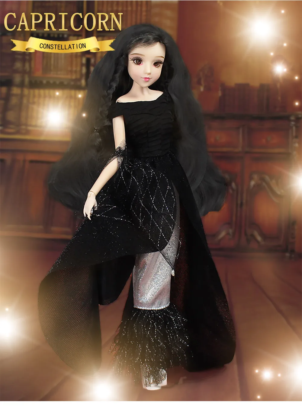 BJD Blyth кукла mm Девушка созвездия серия 35 см совместное тело куклы имя Capricorn black hair