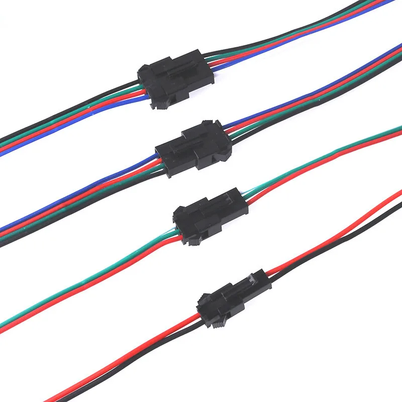 10 пар 2pin/3pin/4pin/5pin SM JST разъем штекер и гнездо для 5050/3528 WS2812B/WS2811 RGB Светодиодная