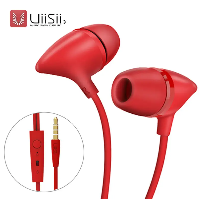 Новые наушники вкладыши с микрофоном UiiSii C100 портативные для iPhone /Xiaomi /Samsung MP3 плеер