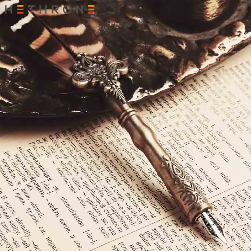 Винтажная перьевая ручка hetron набор каллиграфических перьевых ручек с 6