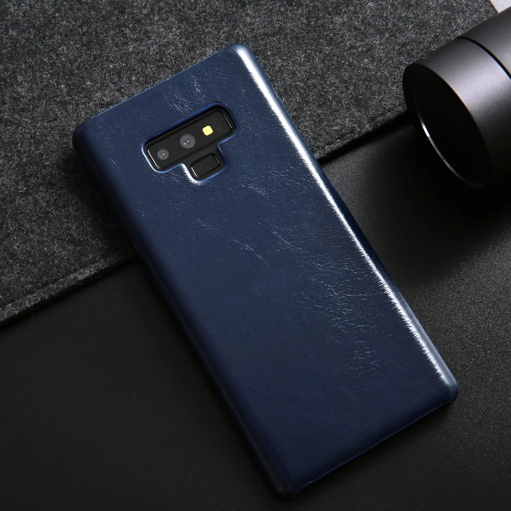 Чехол для Samsung Galaxy Note 9 роскошный чехол из натуральной кожи Модный воловьей