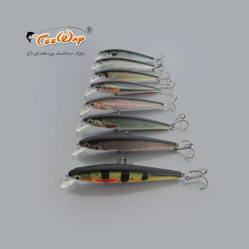 

2Pcs/lot Laser Minnow Fishing Lure 11cm-12g pesca hooks fish wobbler tackle crankbait artificial japan hard bait swimbait