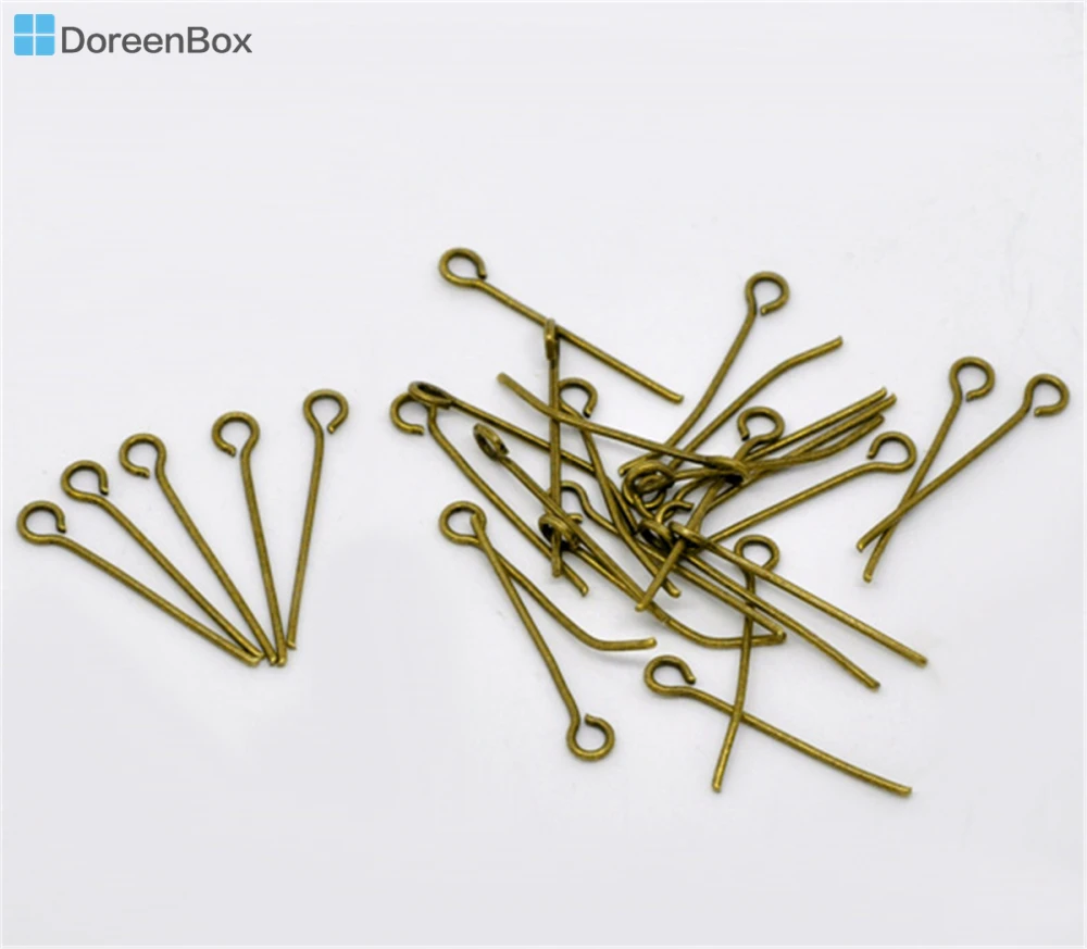 Doreen Box Lovely 700 шт древние бронзовые булавки для глаз 20x0 7 мм (21 манометр) (B01740)|eye