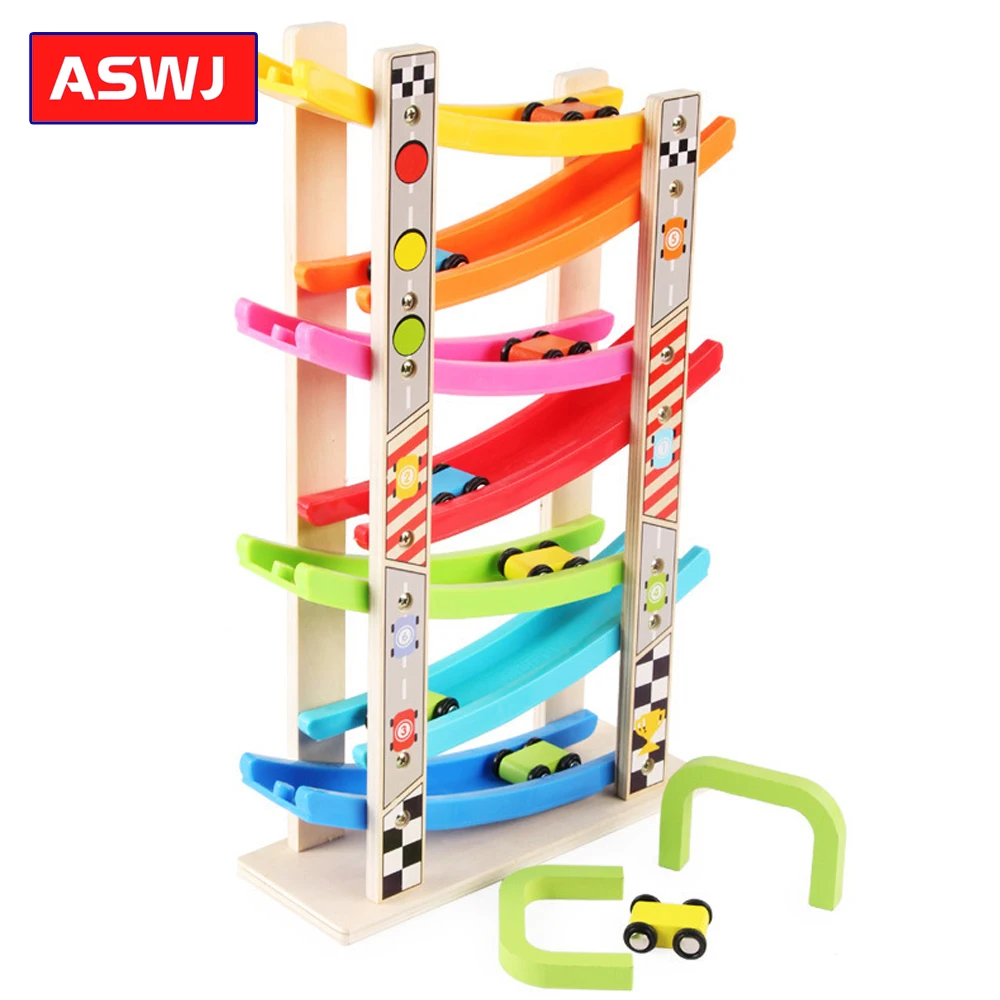 Деревянная 7 уровневая рампа гоночная трасса Автомобильная Рампа Гоночная
