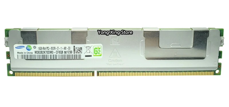 Samsung Серверная память DDR3 16 ГБ 32 ГБ 1066 МГц ECC REG регистр DIMM PC3-8500R ram 240pin 8500 16G 4Rx4 X79