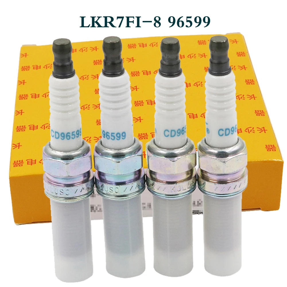 

DS Car Iridium spark plugs LKR7FI-8 96599 Candles Glow Plug moped ignition for Trumpchi GA5/GA6 1.6T GA5/GA6/GS5 1.8T 4pcs
