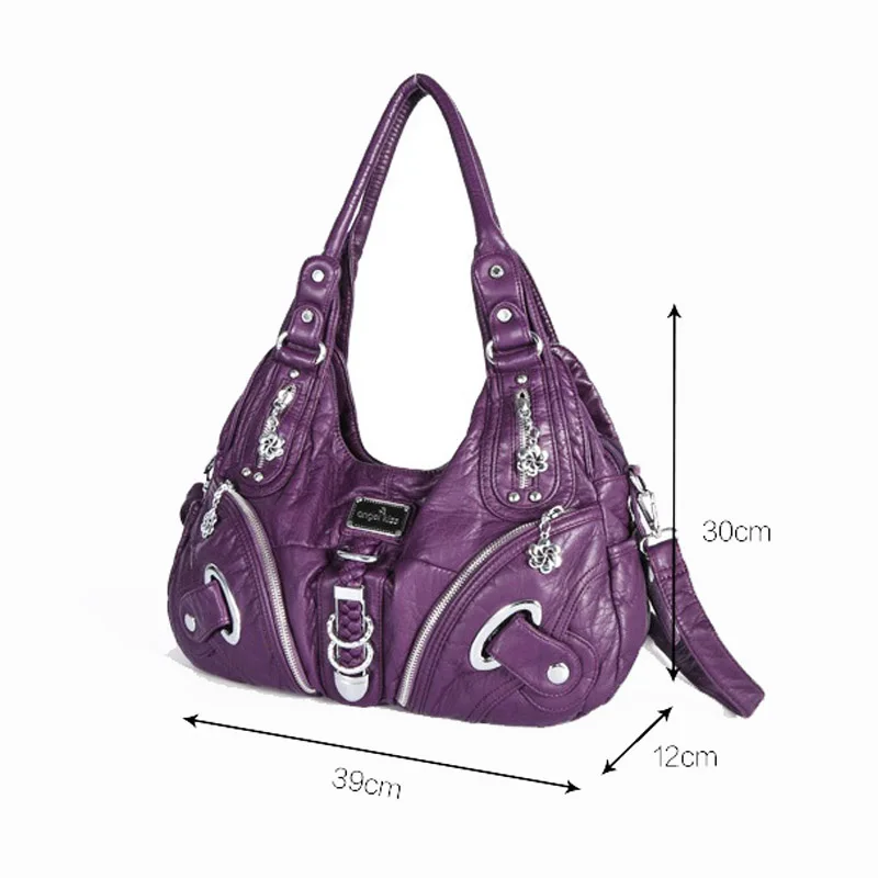 

Europe and America women bag Solid color handbag Fashion Trend High capacity Shoulder Bags Portable crossbody bag KXL589