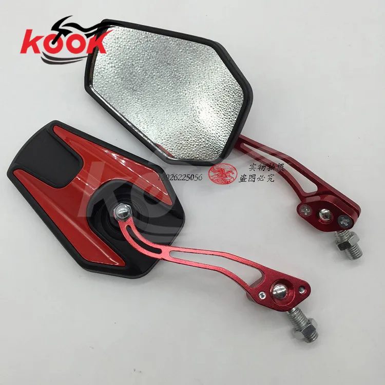 

Motorcycle Mirror moto bike Rearview Mirror Rear-View Mirrors Alloy Motorcycle Rear View Mirrors 8mm/10mm black red blue golden