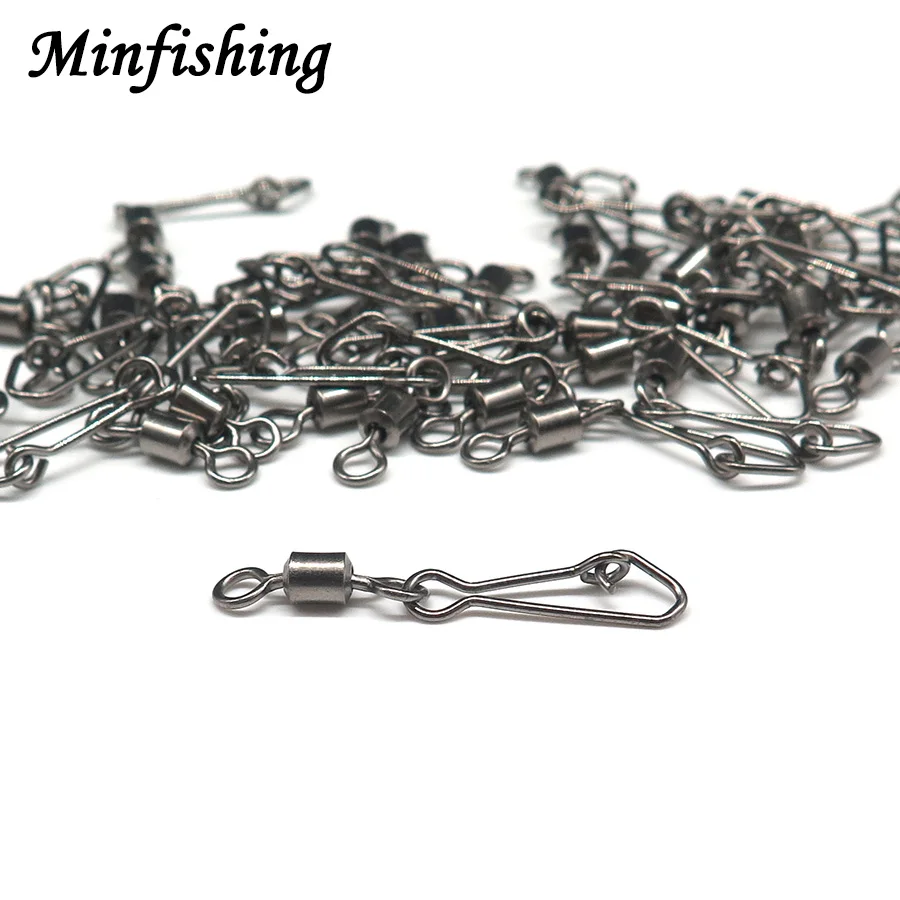 Minfishing 50 шт. сильный рыболовный поворотный шарикоподшипник Роллинг Поворотный с