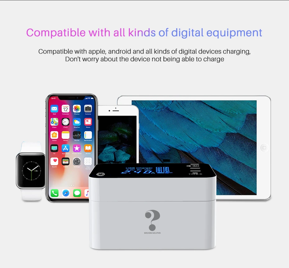 QI Беспроводное зарядное устройство Quick Charge type C 3,0 Смарт usb зарядная станция концентратор быстрое зарядное устройство адаптер для Xiaomi iphone x samsung s10