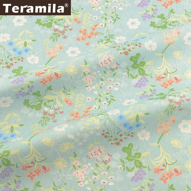 Teramila хлопок ткань метров цветы телас Algodon Анкара ткань DIY Tissus платье лоскутные одеяла Beedsheet подушки детские