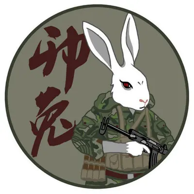 rabbit Тактические 12 зодиака липучки нашивки нарукавник боевой дух стикер супер тонкий тепловой передачи значок с животным для одежды брюки украшения - Цвет: rabbit