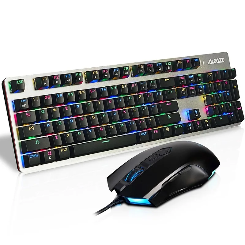 Геймпад Ajazz механический проводной с RGB подсветкой и USB подключением|Комплекты